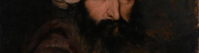 Ivana Kobilca, Orientalec, 1882-89, olje na platnu, 61 x 49 cm, foto: Damjan Švarc