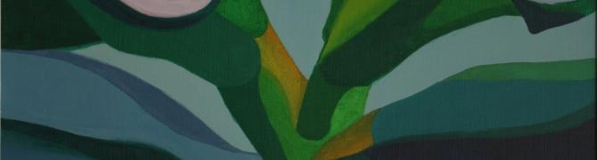 Ida Brišnik Remec, Vegetacija A II, 1975, akril na platnu