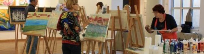 Painting workshop for adults, 2011, UGM (photo: UGM archive)