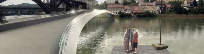 Pedestrian and Cycle Bridge / second prize: V. Markelj, P. Gabrijelčič, D. Rožič, M. Marinčič, B. Gabrijelčič and G. Čok