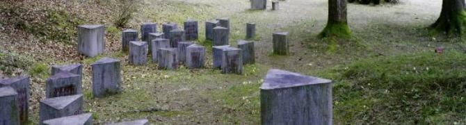 Hostages' cemetery, Draga pri Begunjah, Slovenia, 1953, Edvard Ravnikar (© W. Thaler)