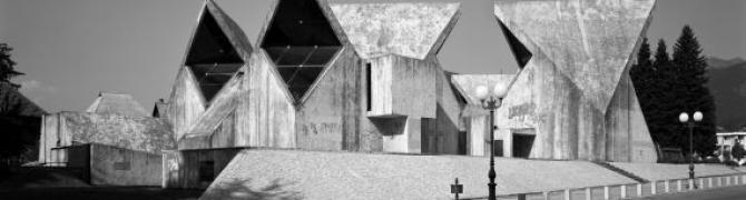 Kulturni center, Kolašin, Črna gora, 1976; arhitekt: Marko Mušič (© Wolfgang Thaler)