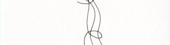 Marko Pogačnik, Spirit of a young oak, 1993, ink on paper