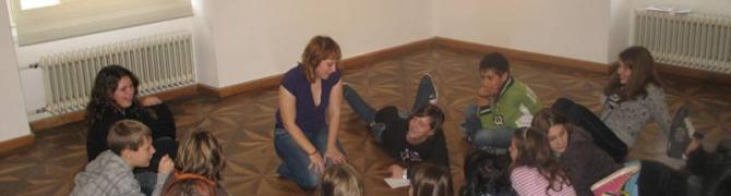 Učenci 7. b OŠ Franca Rozmana Staneta v UGM, 2008 (foto: arhiv UGM)