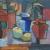 Avgust Černigoj, Still life, 1956, oil, paper