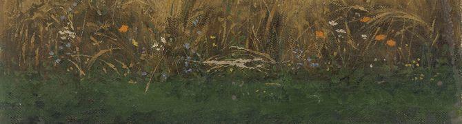 Jurij Šubic, Žitno polje, okrog 1883, olje na platnu, 29 x 40 cm