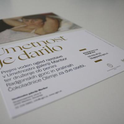 Darilni boni UGM za 2 osebi / Portret žene slikarja Anteja Trstenjaka