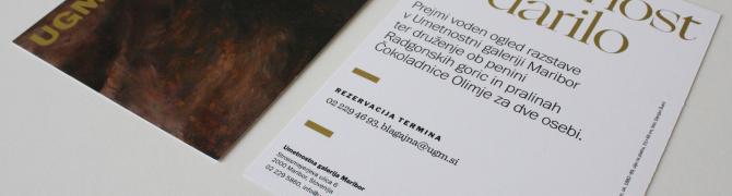 UGM gift cards for two / Oriental man by Ivana Kobilca