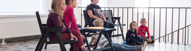 Intergenerational workshop, I see you - you see me, 23.9.2017, UGM, photo Sara Rezar