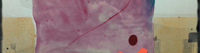 GIF: Franc Curk: Kinetična grafika, elektronska instalacija, 53,5 x 45,5 cm, 1988 / foto: Dejan Habicht (Arhiv Moderna galerija)