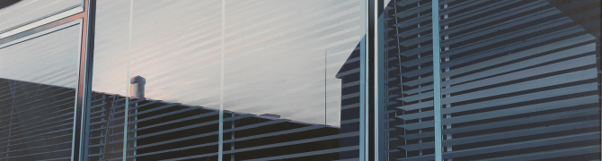 France Mesarič, Reflection in the Window, around 1974, acrylic on canvas, 100 x 130, photo: Damjan Švarc