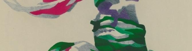 Ida Brišnik Remec, KZG-3, 1987, colour ink and colour pencil on paper