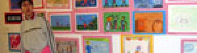 Otroci s posebnimi potrebami na obisku v galeriji, 2009