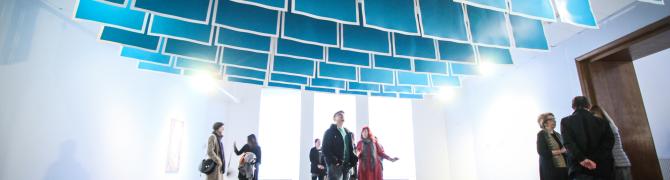 Alvaro Barrios, VIS-Á-VIS exhibition opening, 21. april 2017, photo: Matej Kristovič