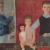 Janez Vidic, Self-portrait with Family,1959, oil on canvas