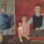 Janez Vidic, Selfportret with Family, 1959, oil on canvas
