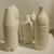 Marko Pogačnik, Plaster casts of bottles, 1965-68, plaster, photo: UGM archive