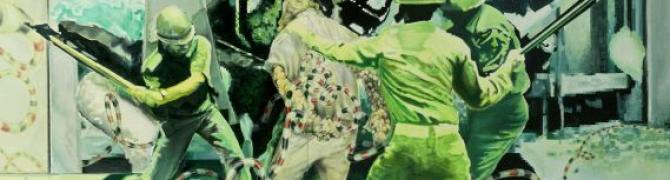 Uroš Weinberger, This World Needs No Cripples (detail), 2012, oil on canvas, photo: DK