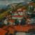 Maks Kavčič,  Settlement in Istria, 1950, oil on canvas