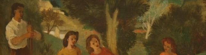 Maksim Sedej, Rest, around 1939, oil on canvas