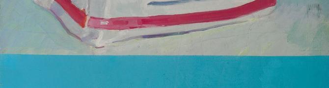Matjaž Schmidt, Sugar, ok. 1973, acrylic paint on   canvas, photo: Damjan Švarc