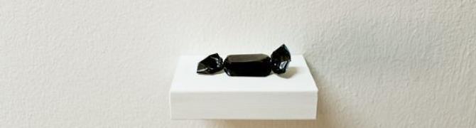 Nina Slejko Blom, Today I Was an Evil One, 2007, acrylics on France Slana's painting