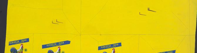 Metka Krašovec, Message, 1968, acrylic on canvas, 174 x 140 cm, courtesy of the artist, photo: Damjan Švarc