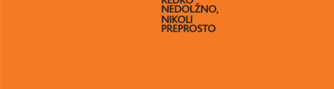 Redko nedolžno, nikoli preprosto, Parallel, naslovnica kataloga, 2018, UGM