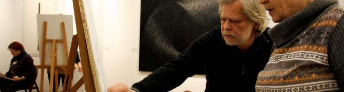 Painting workshop for adults,  19.-21.8.2014, UGM, photo: Archive UGM
