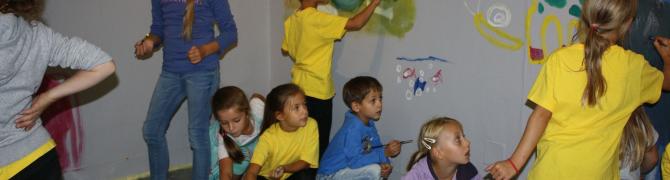 MIPRIJAGALERIJA / The exhibition of the children art works + Saturday workshop, 2015, photo: UGM archive