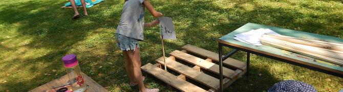 Saturday workshop, Gabrijel in Maribor City Park, 24.6.2017, UGM, photo UGM archive