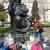 Guided tour of public sculptures, 10 April 2015, Slomšek square, photo: UGM archive