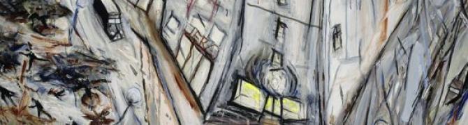 Zmago Jeraj, Untitled, cca. 1988, acrylic on canvas, UGM, photo: D. Švarc