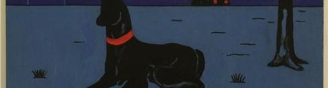 Zmago Jeraj, Dog, acrylic on canvas, photo: UGM archive